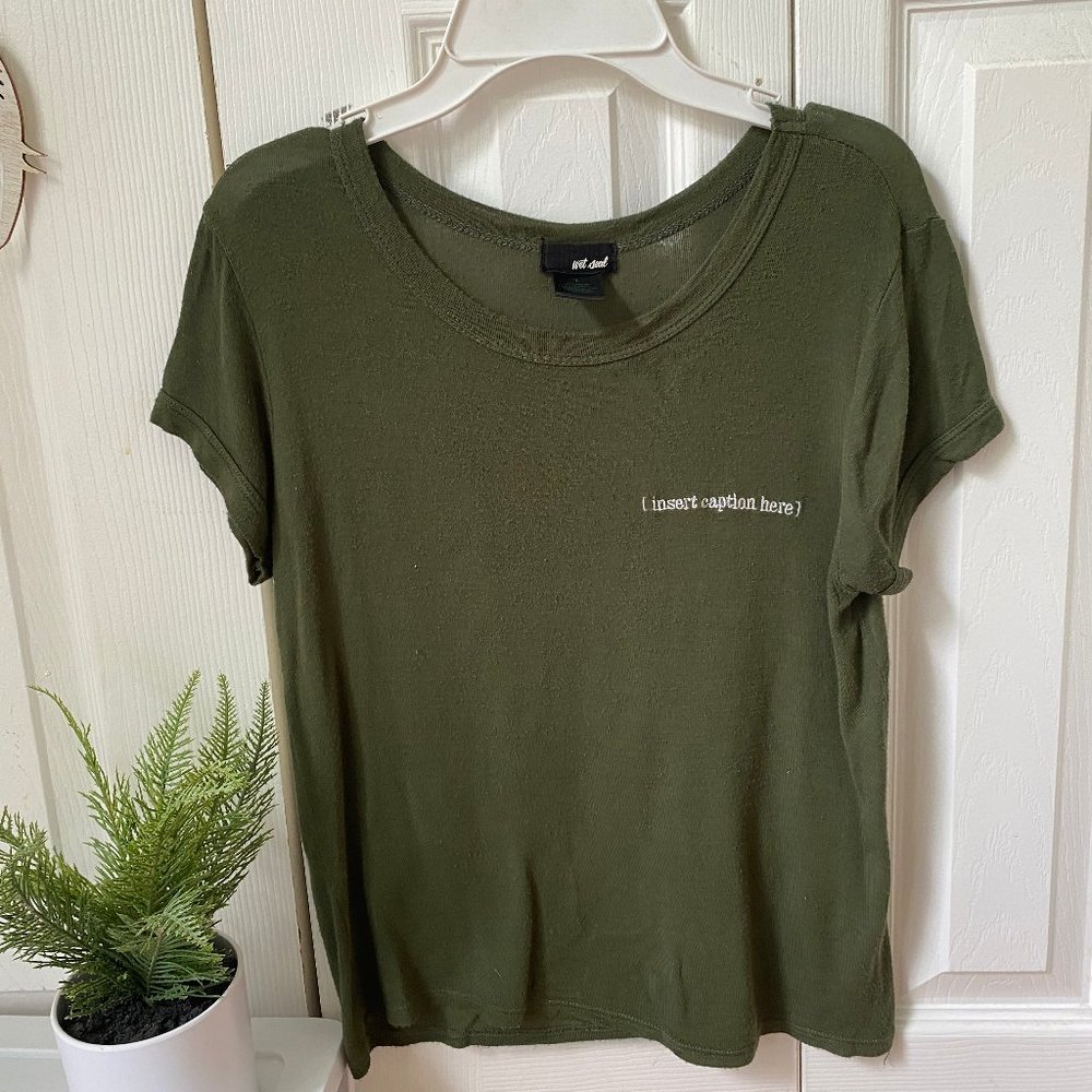 Basic Green Fitted Tee!
